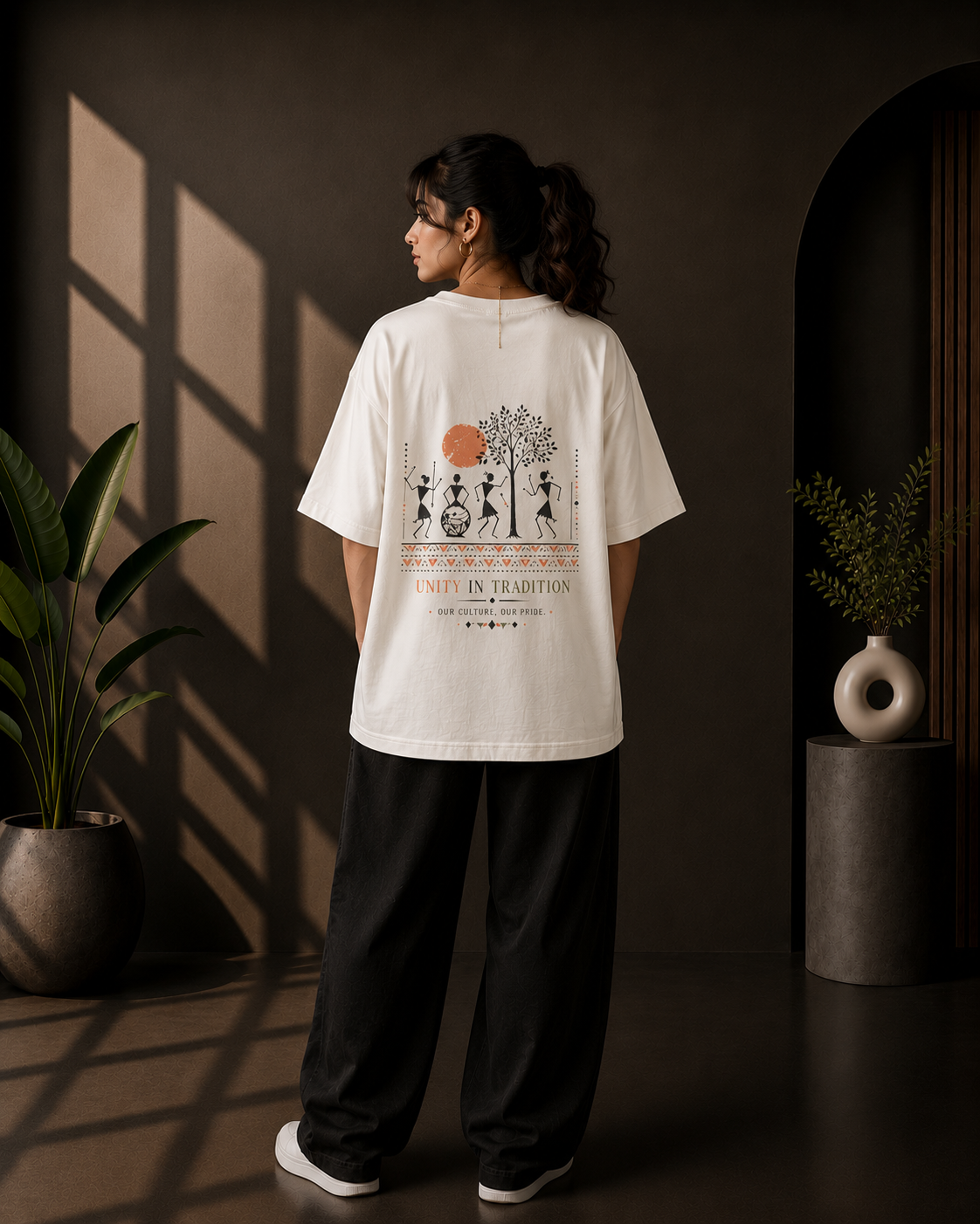 Unity in Tradition Graphic Oversized T-Shirt