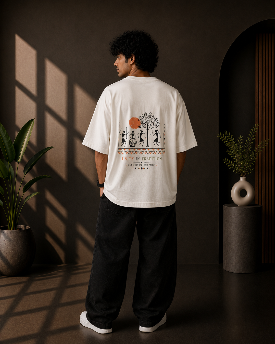 Unity in Tradition Graphic Oversized T-Shirt