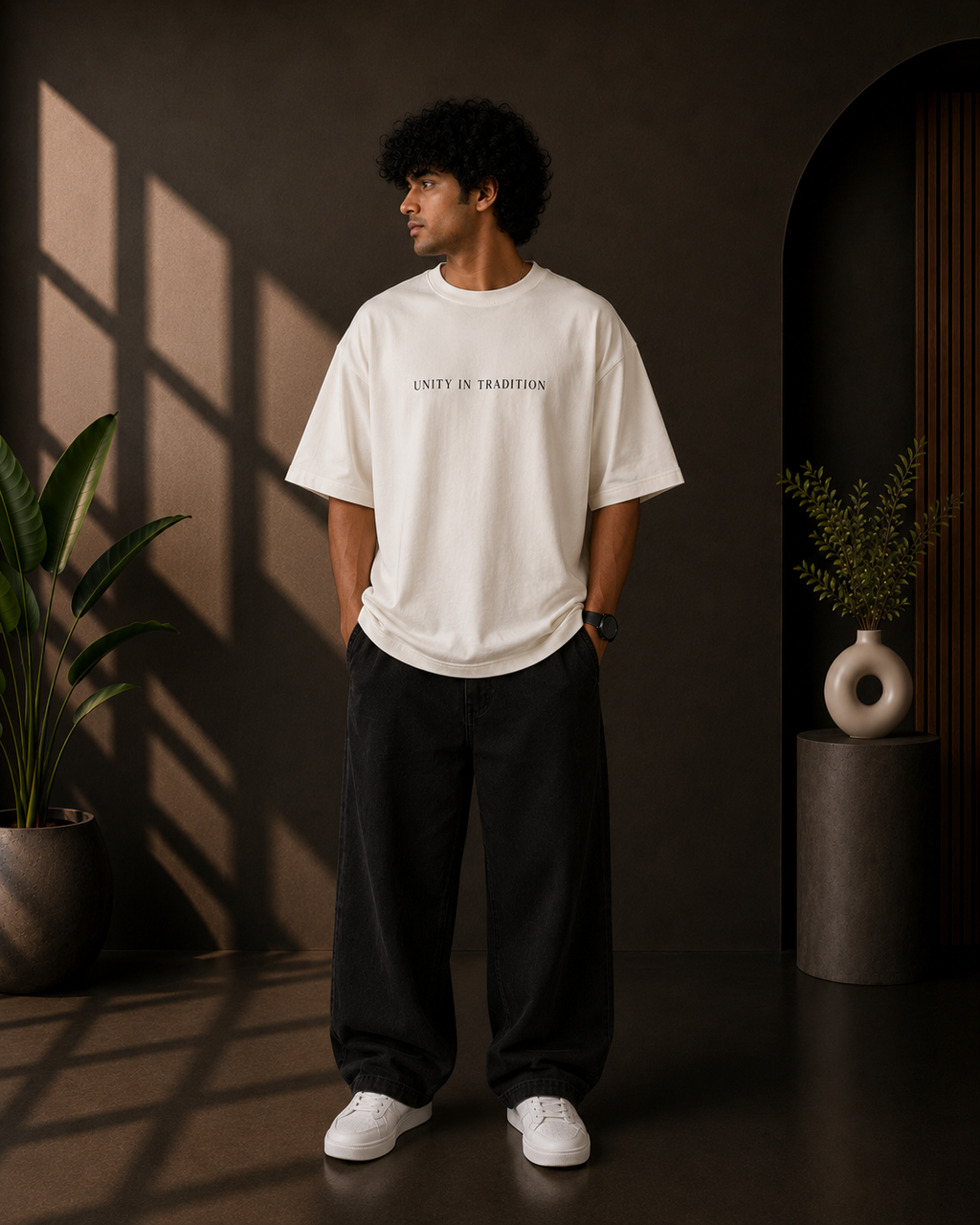Unity in Tradition Graphic Oversized T-Shirt