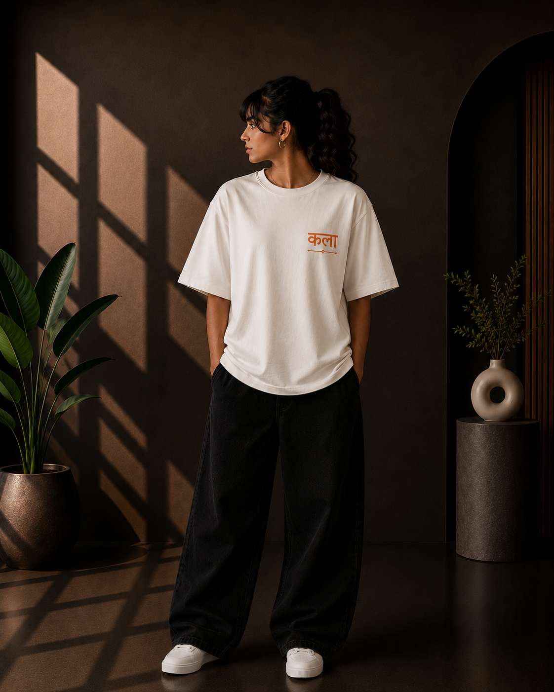 Kala Graphic Oversized T-Shirt