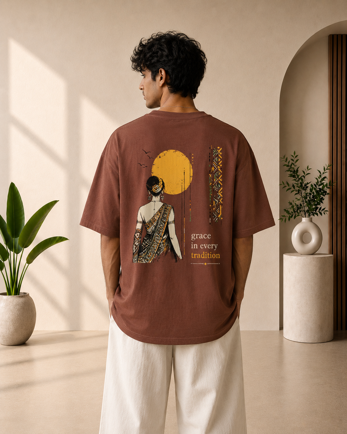 Grace In Tradition Graphic Oversized T-Shirt
