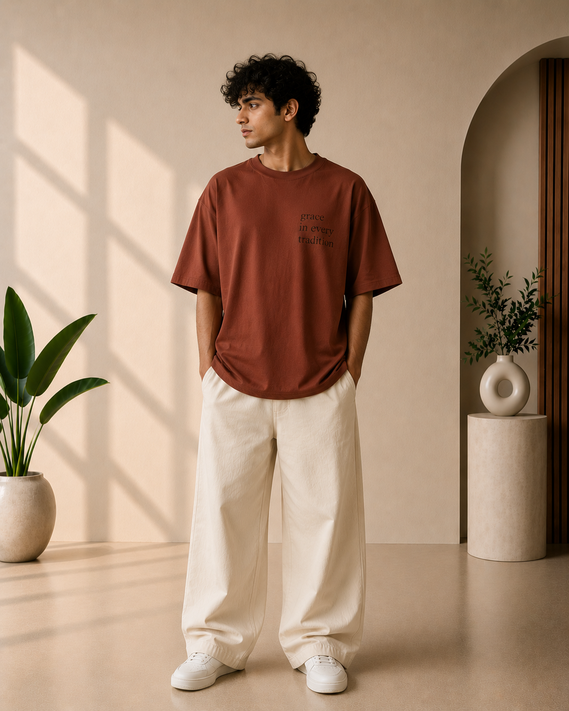 Grace In Tradition Graphic Oversized T-Shirt