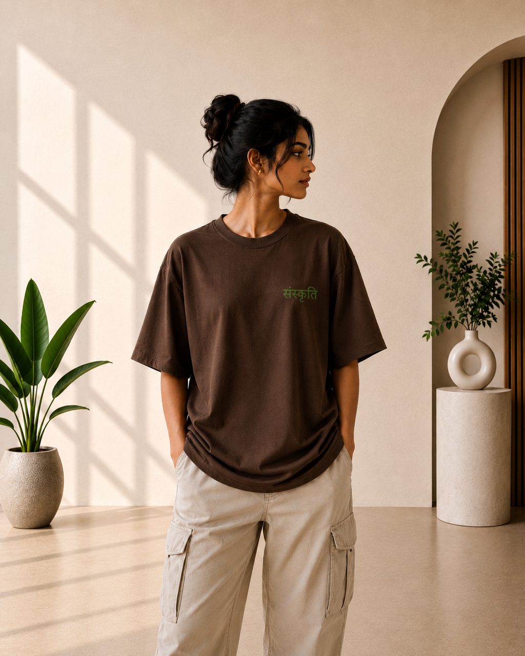 Sanskruti Graphic Oversized T-shirt