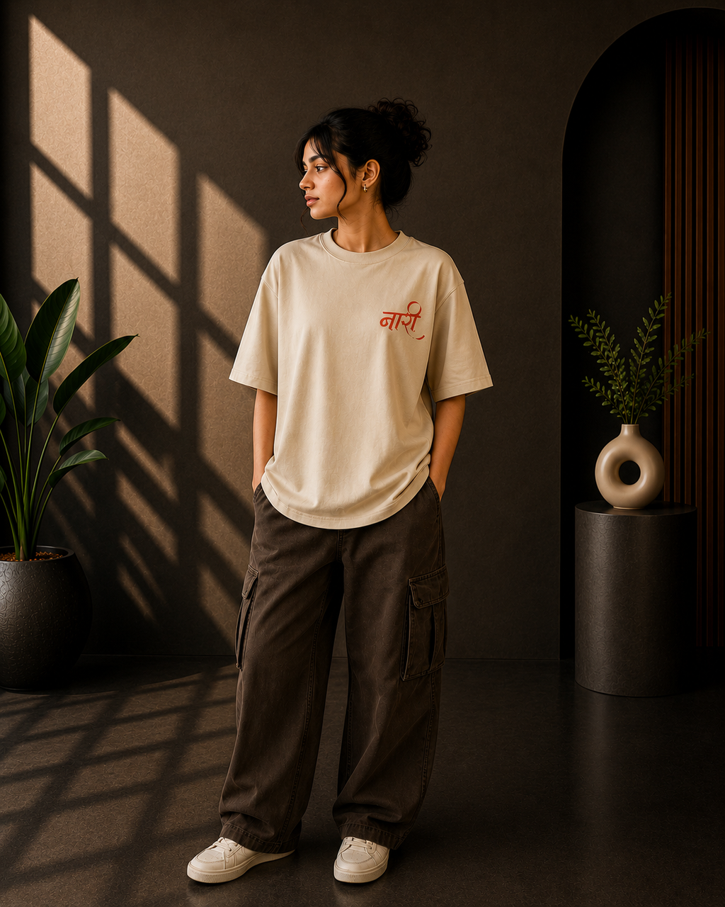Naari Graphic Oversized T-Shirt