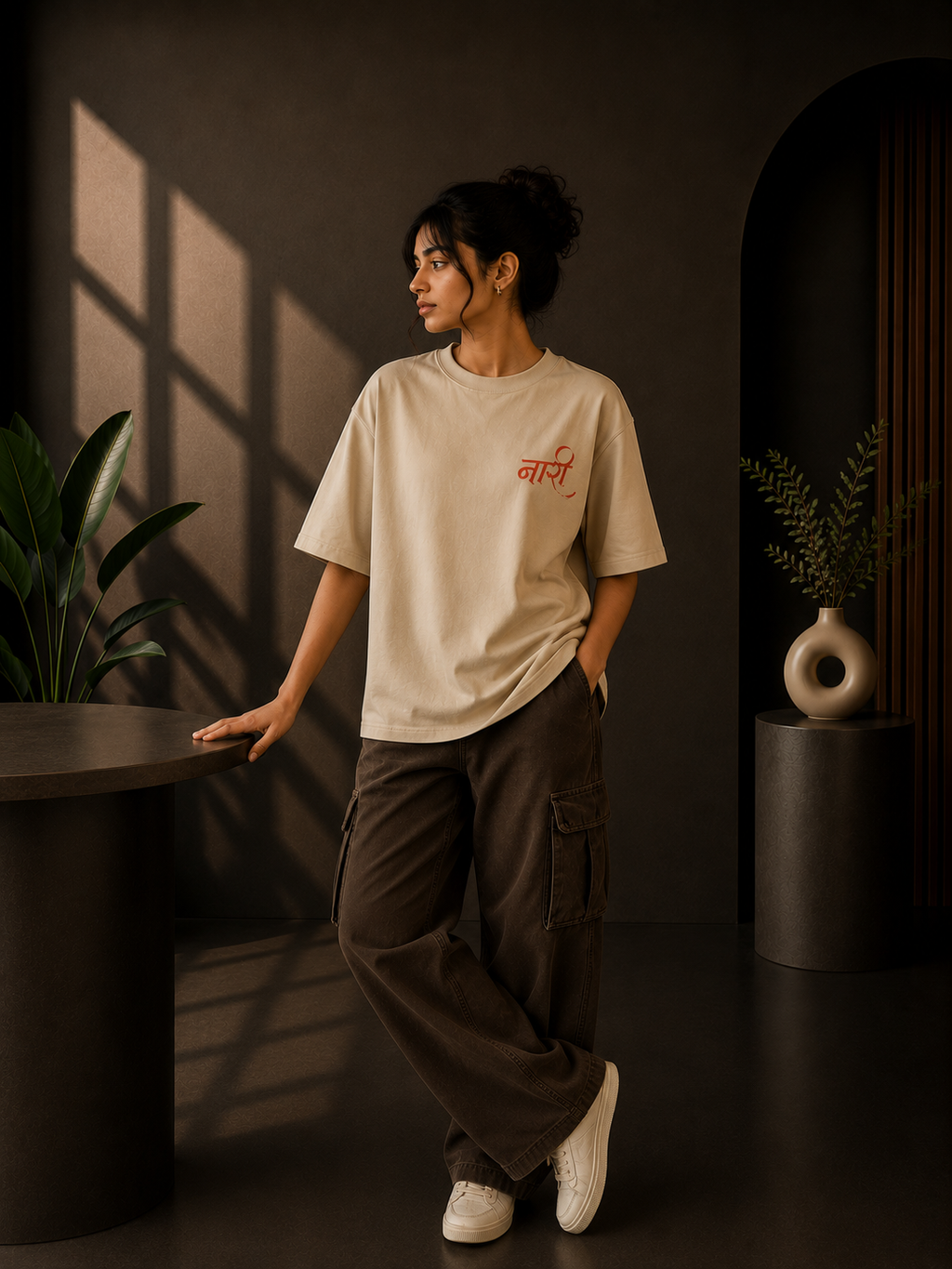 Naari Graphic Oversized T-Shirt