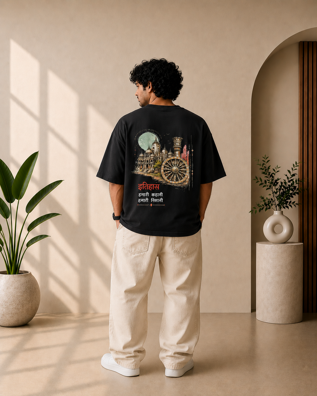 Itihas Graphic Oversized T-Shirt