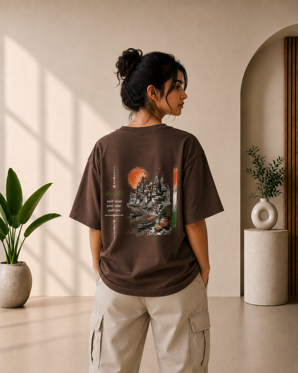 Sanskruti Graphic Oversized T-shirt