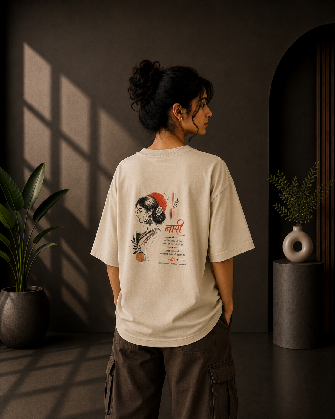 Naari Graphic Oversized T-Shirt