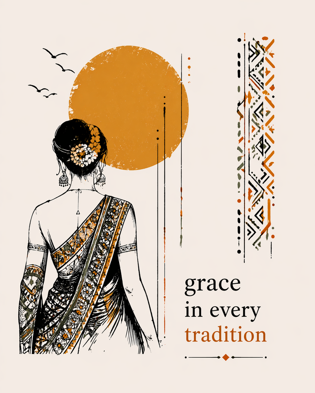 Grace In Tradition Graphic Oversized T-Shirt