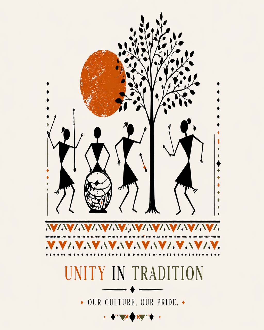 Unity in Tradition Graphic Oversized T-Shirt